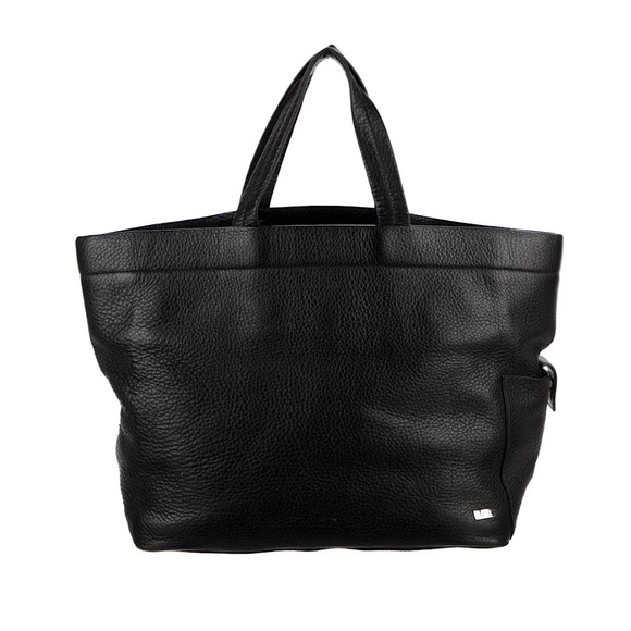 Bally Black Leather Tote Bag